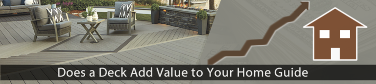 Backyard deck adding outdoor living space to a home